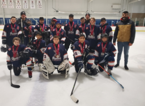 "U13 SY1 won a silver in the Cloverdale Ice Crusher Tournament, Dec 27-30, 2022"